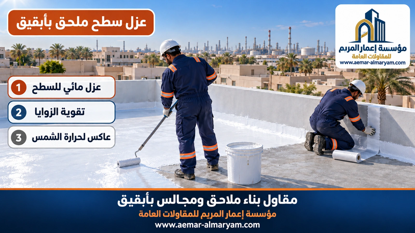 عزل سطح ملحق بأبقيق