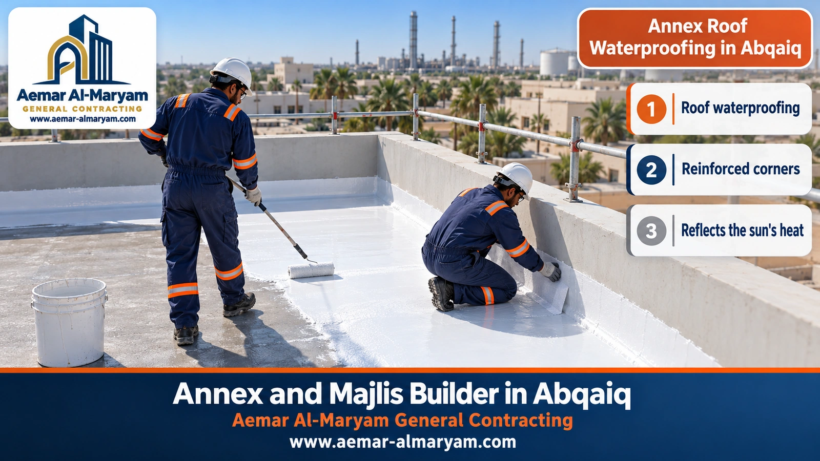Annex Roof Waterproofing in Abqaiq
