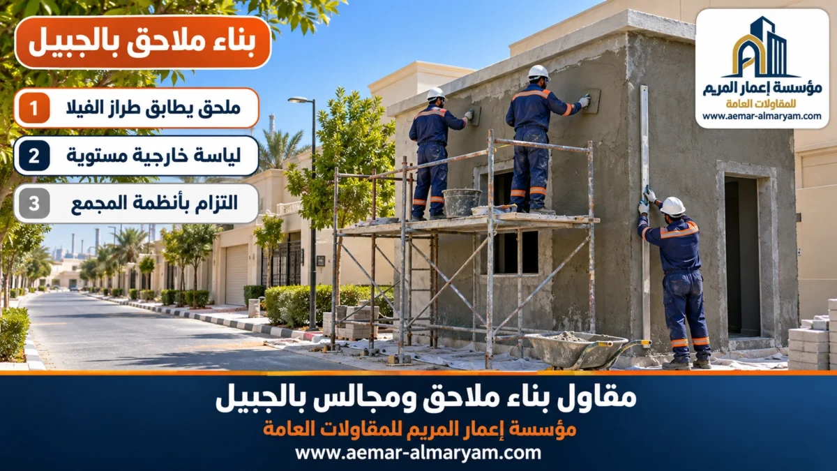 بناء ملاحق بالجبيل