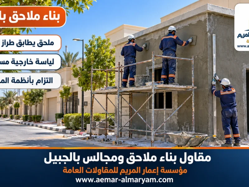 مقاول بناء ملاحق ومجالس بالجبيل