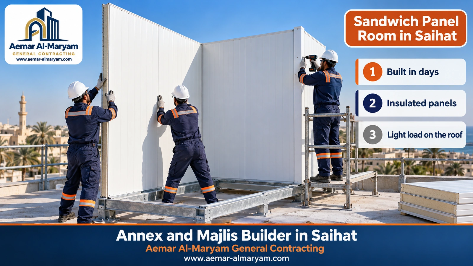 Sandwich panel room in Saihat