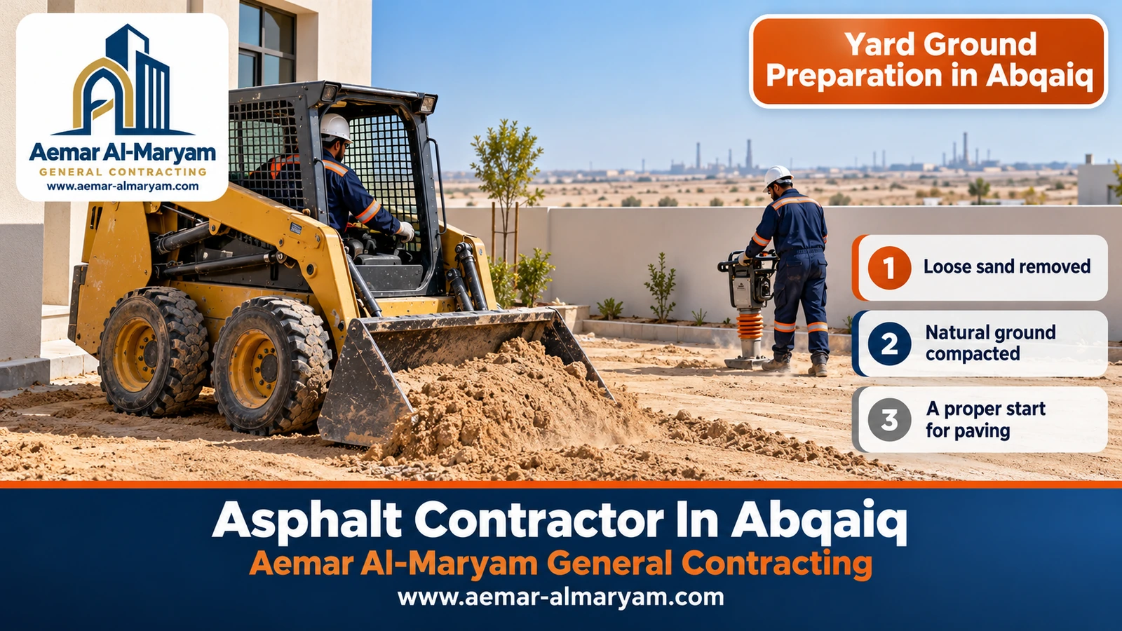 Yard Ground Preparation in Abqaiq