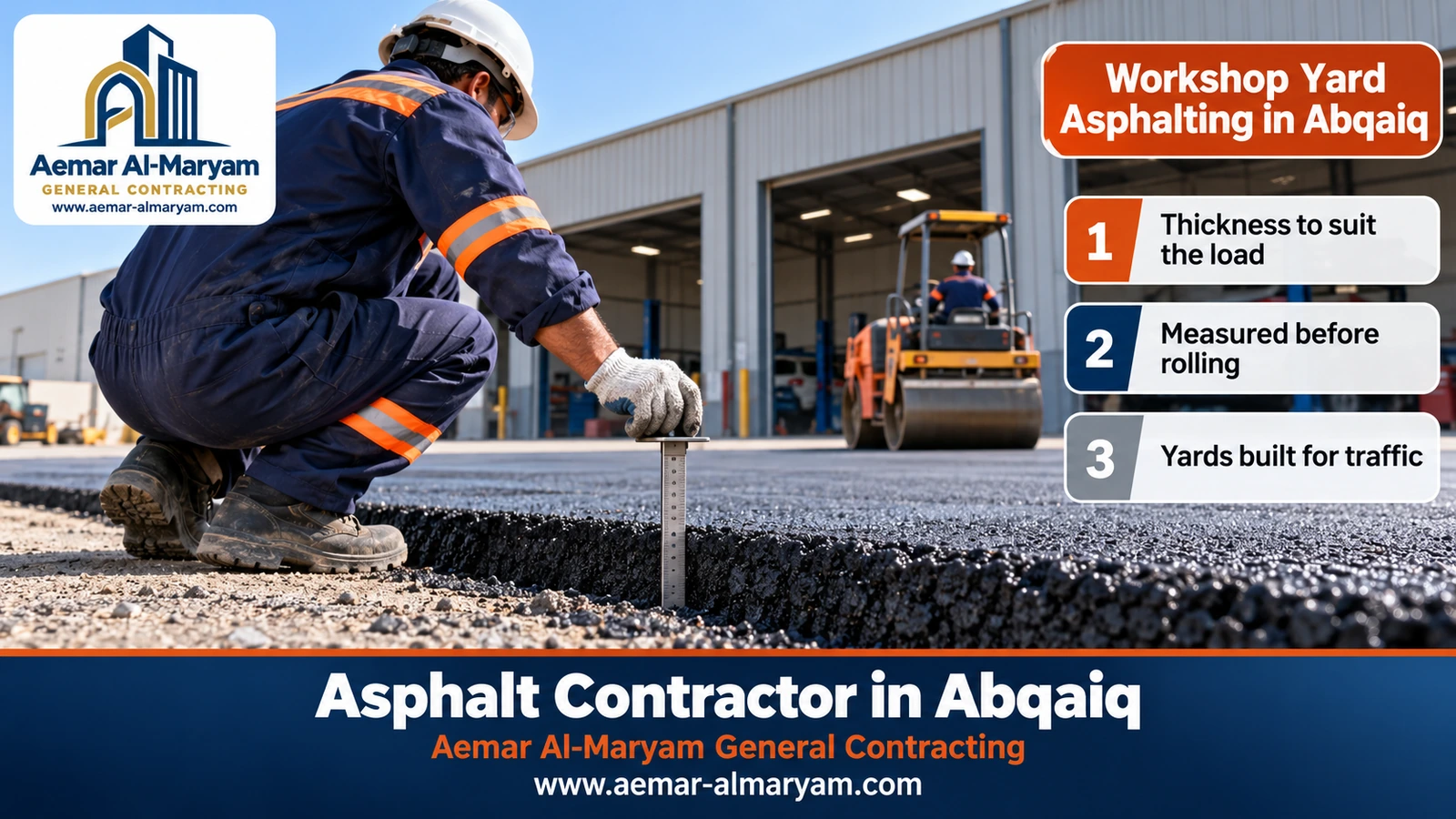 Workshop Yard Asphalting in Abqaiq