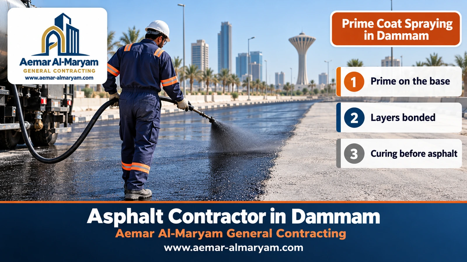 Prime Coat Spraying in Dammam