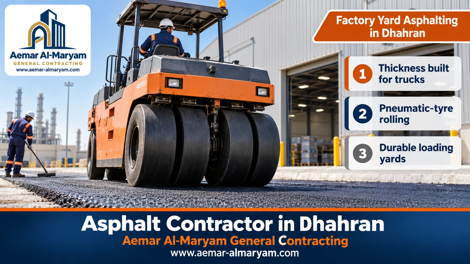 Factory Yard Asphalting in Dhahran