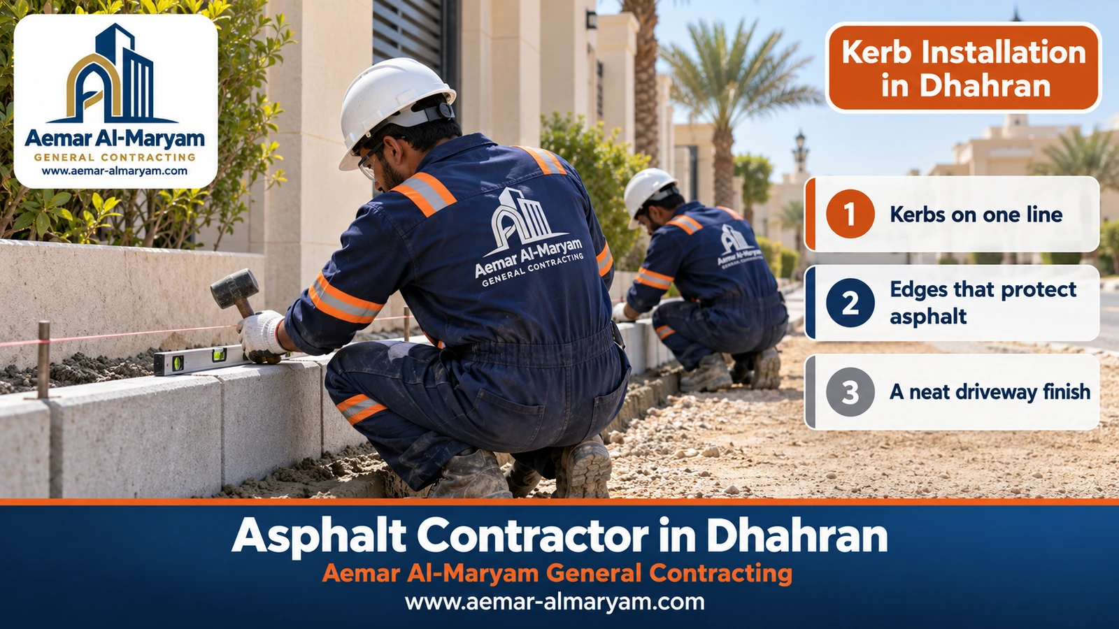 Kerb Installation in Dhahran