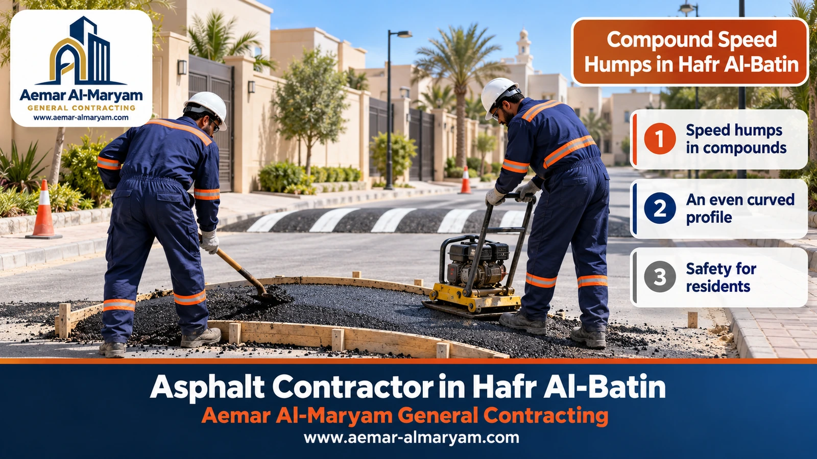 Compound Speed Humps in Hafr Al-Batin
