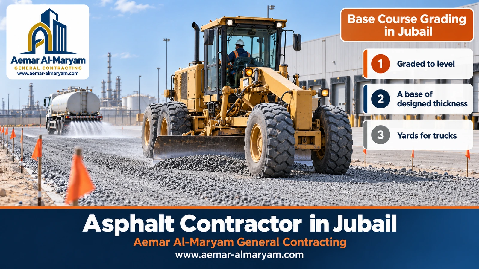 Base Course Grading in Jubail