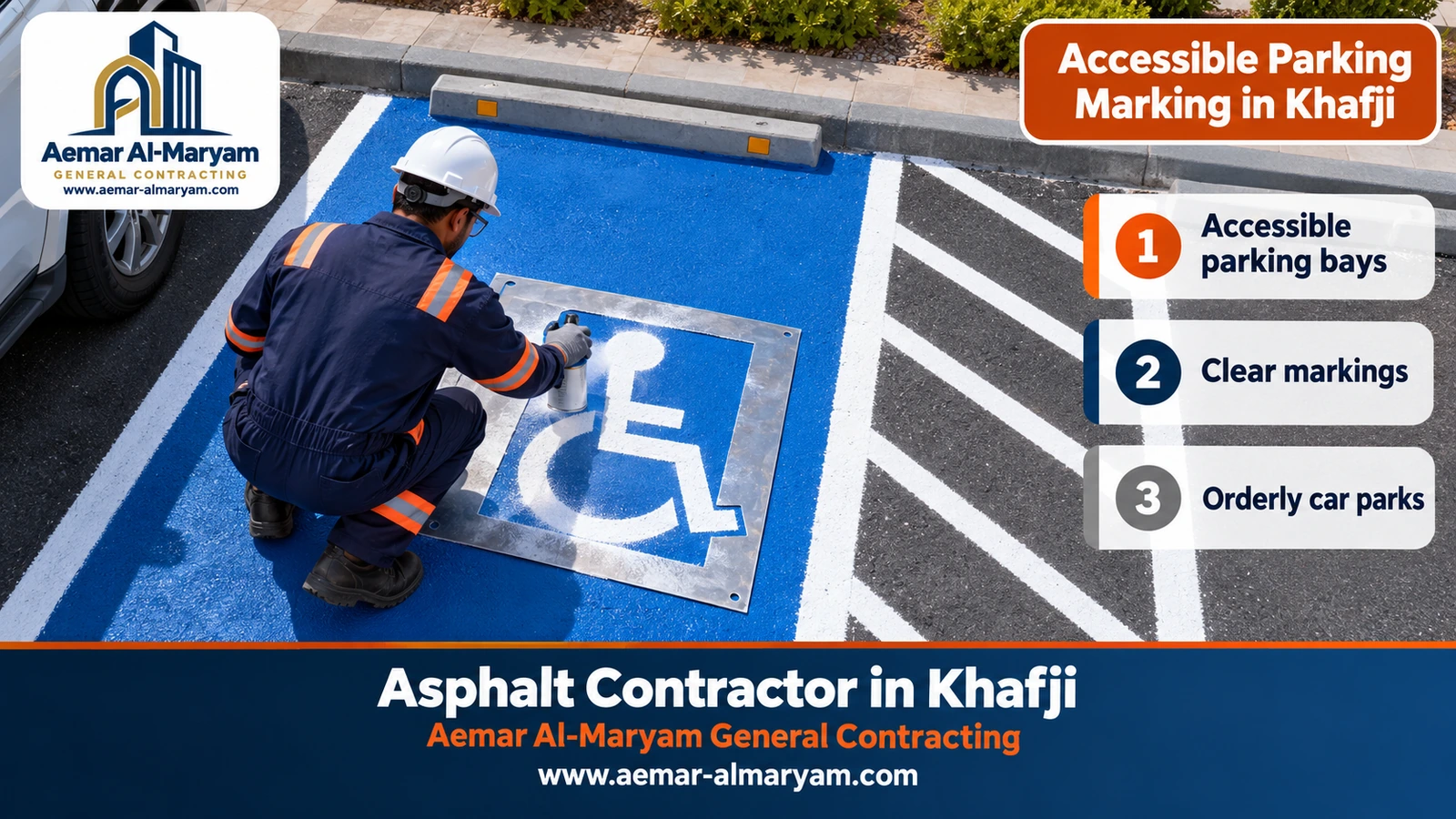 Accessible Parking Marking in Khafji