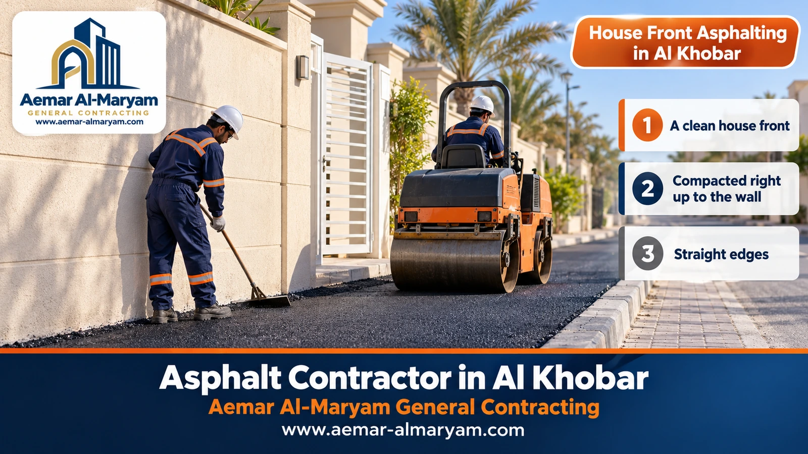House Front Asphalting in Al Khobar