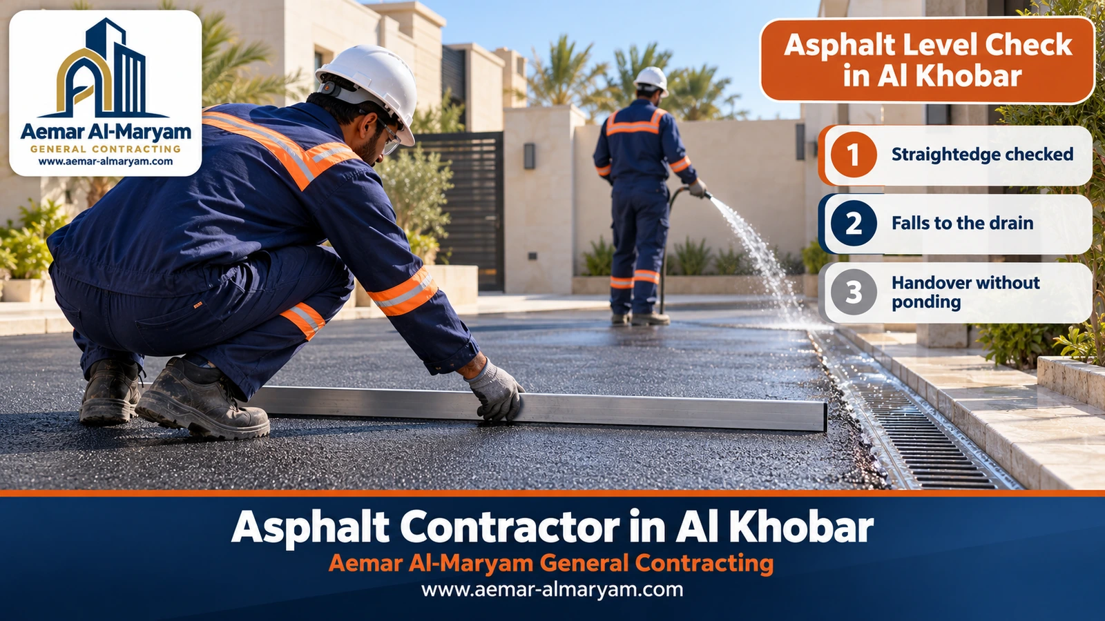 Asphalt Level Check in Al Khobar