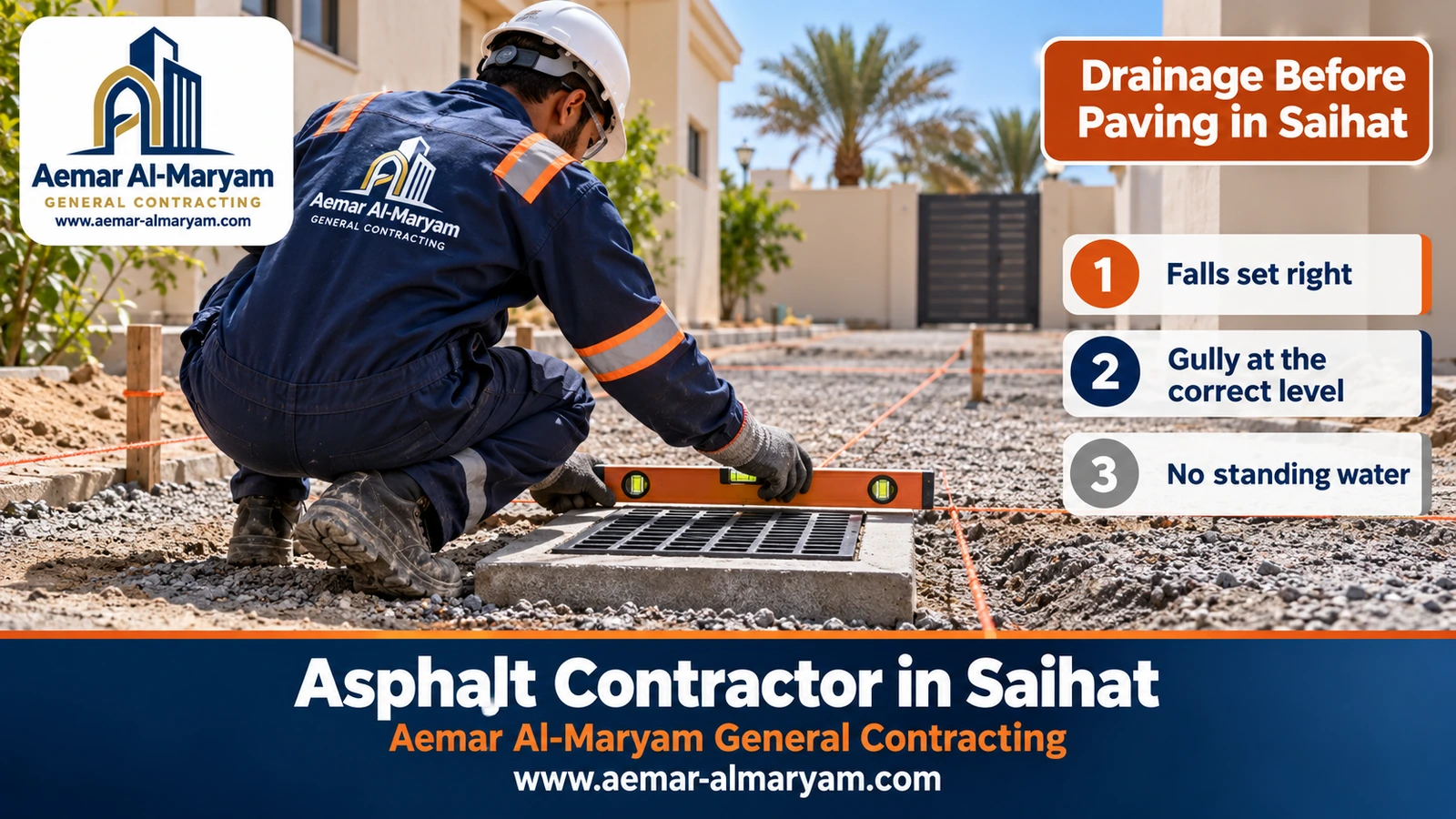 Drainage Before Paving in Saihat