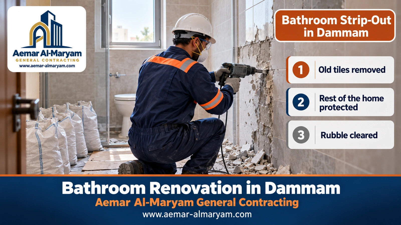 Bathroom Strip-Out in Dammam