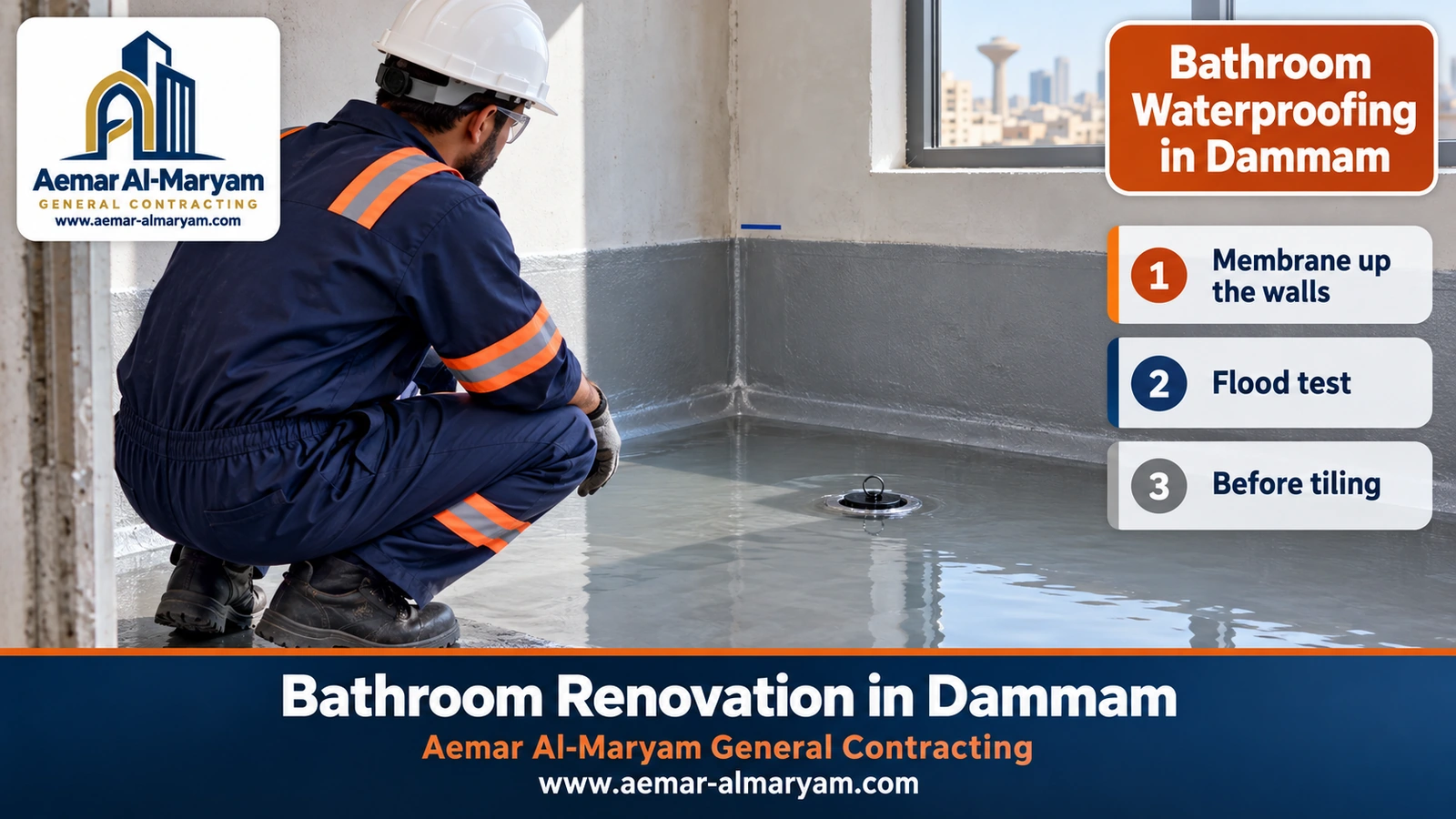 Bathroom Waterproofing in Dammam