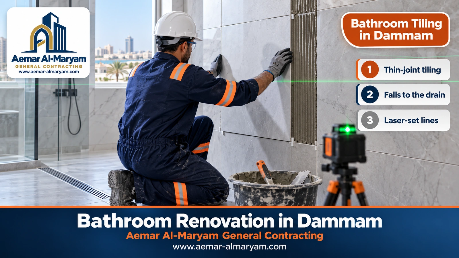 Bathroom Tiling in Dammam