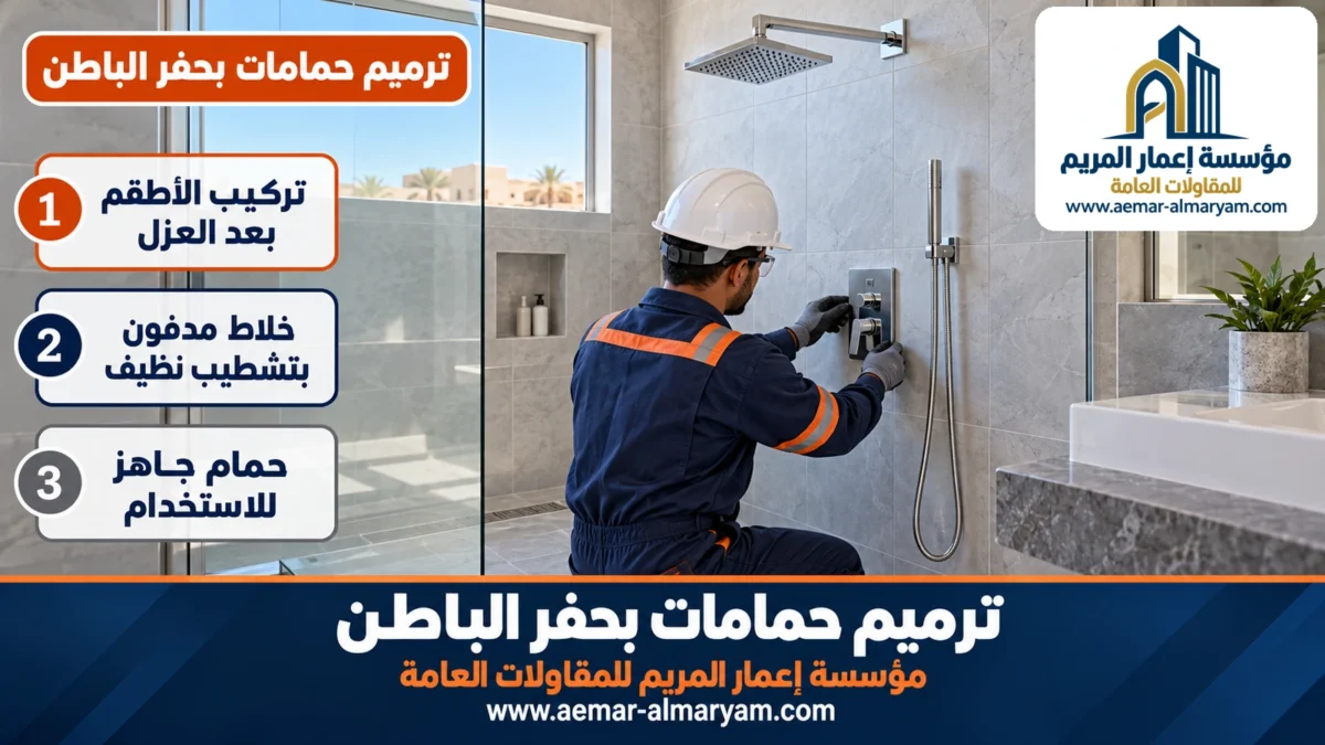 ترميم حمامات بحفر الباطن