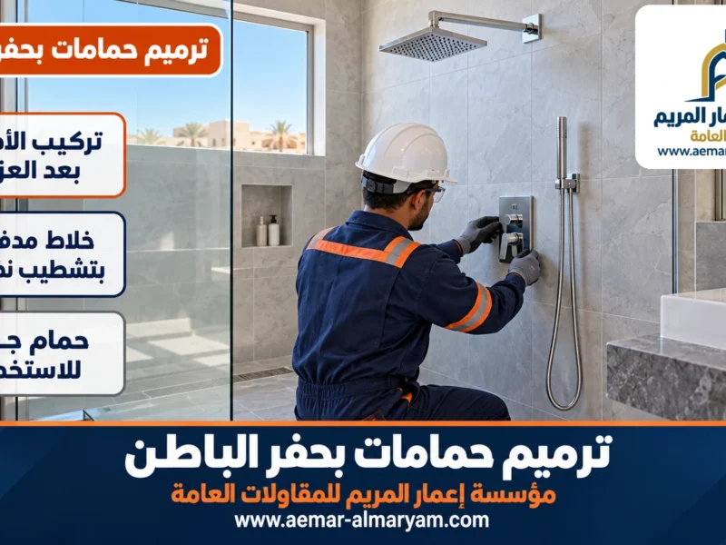 ترميم حمامات بحفر الباطن
