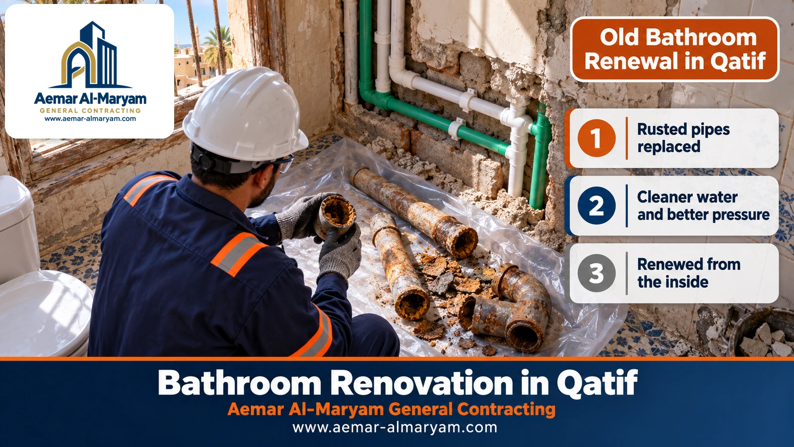 Old Bathroom Renewal in Qatif