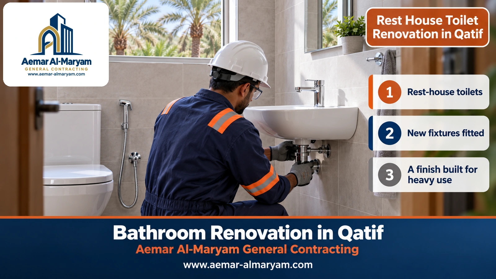 Rest House Toilet Renovation in Qatif