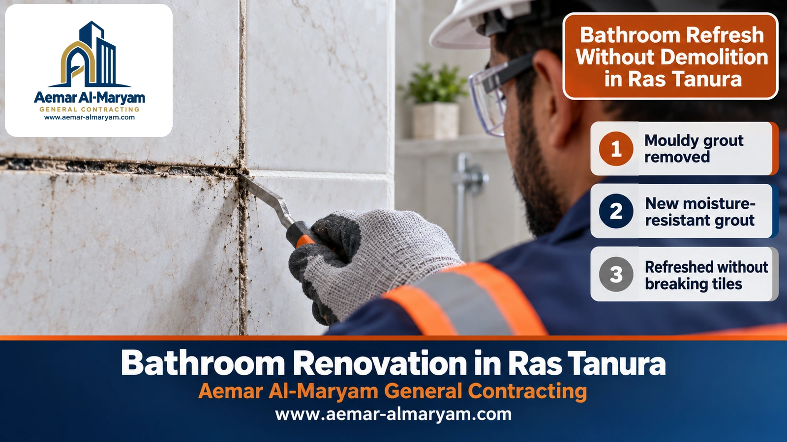 Bathroom Refresh Without Demolition in Ras Tanura