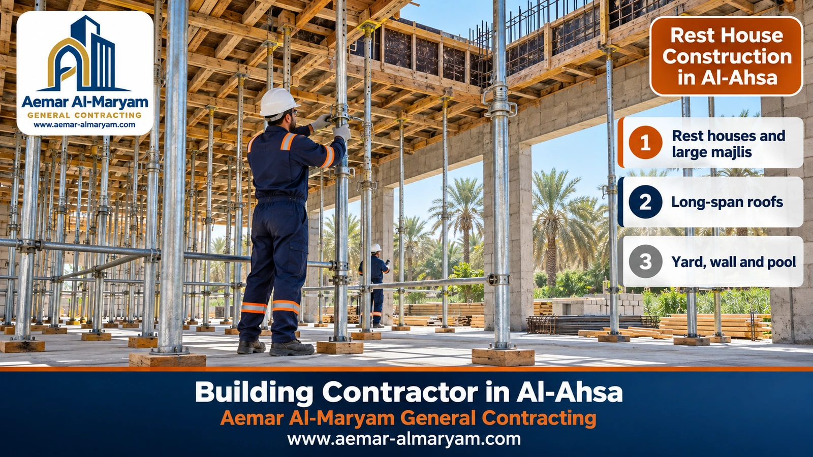 Rest House Construction in Al-Ahsa