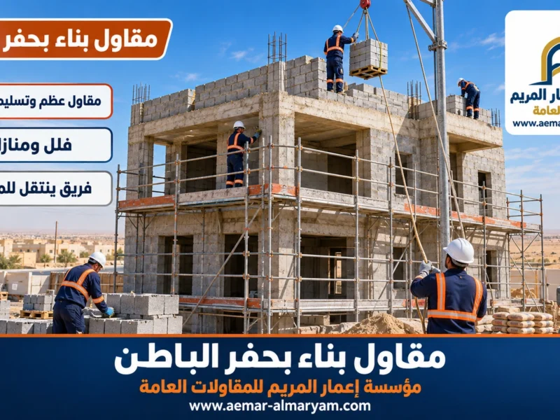 مقاول بناء بحفر الباطن