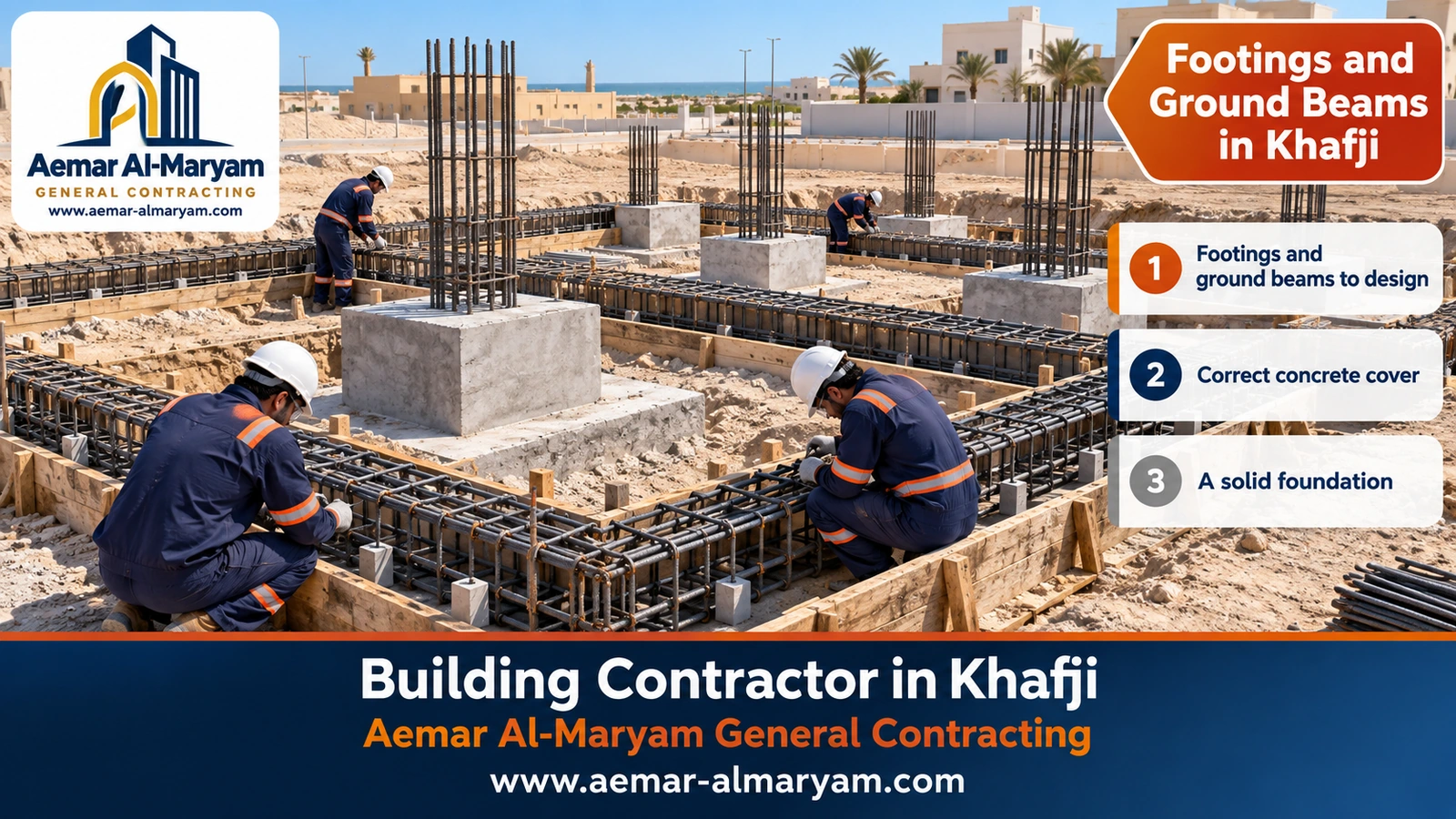Footings and Ground Beams in Khafji