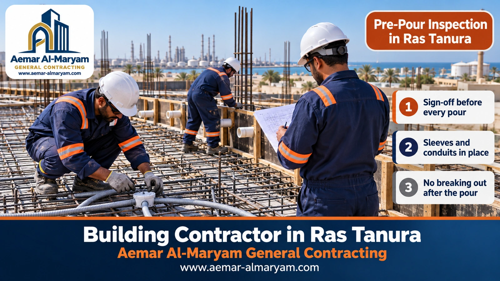 Pre-Pour Inspection in Ras Tanura