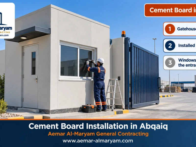 Cement Board Installation in Abqaiq