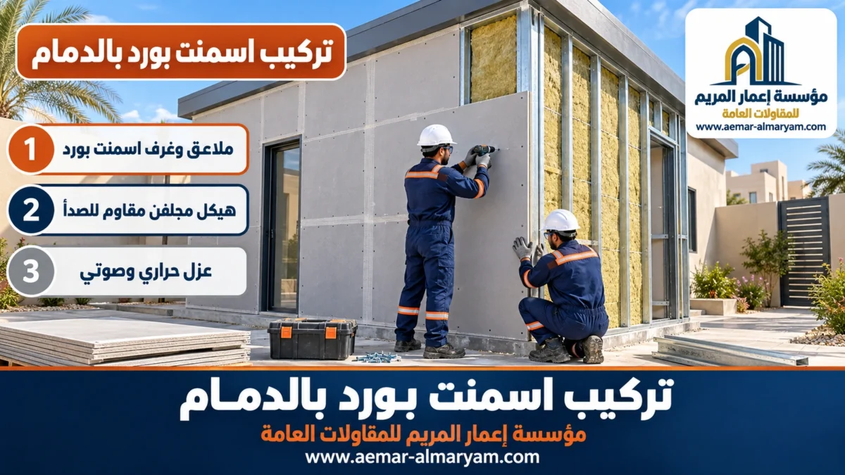 تركيب اسمنت بورد بالدمام