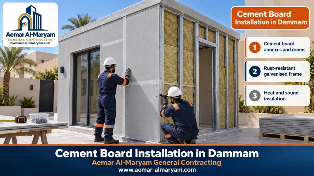 Cement Board Installation in Dammam