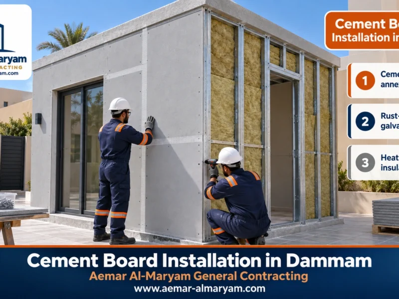 Cement Board Installation in Dammam