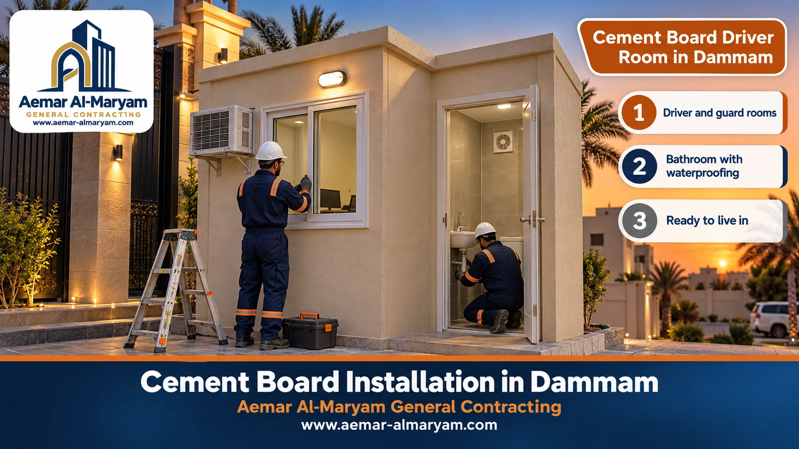 Cement Board Driver Room in Dammam