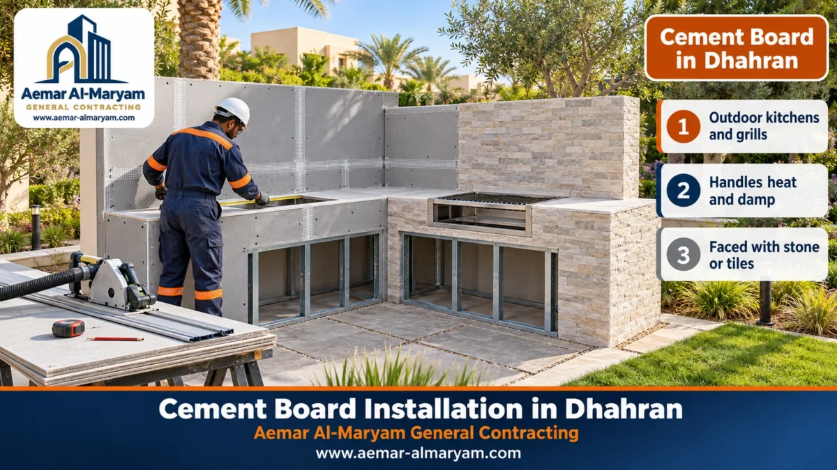 Cement Board Installation in Dhahran