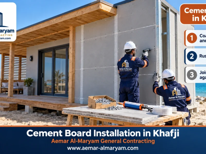 Cement Board Installation in Khafji