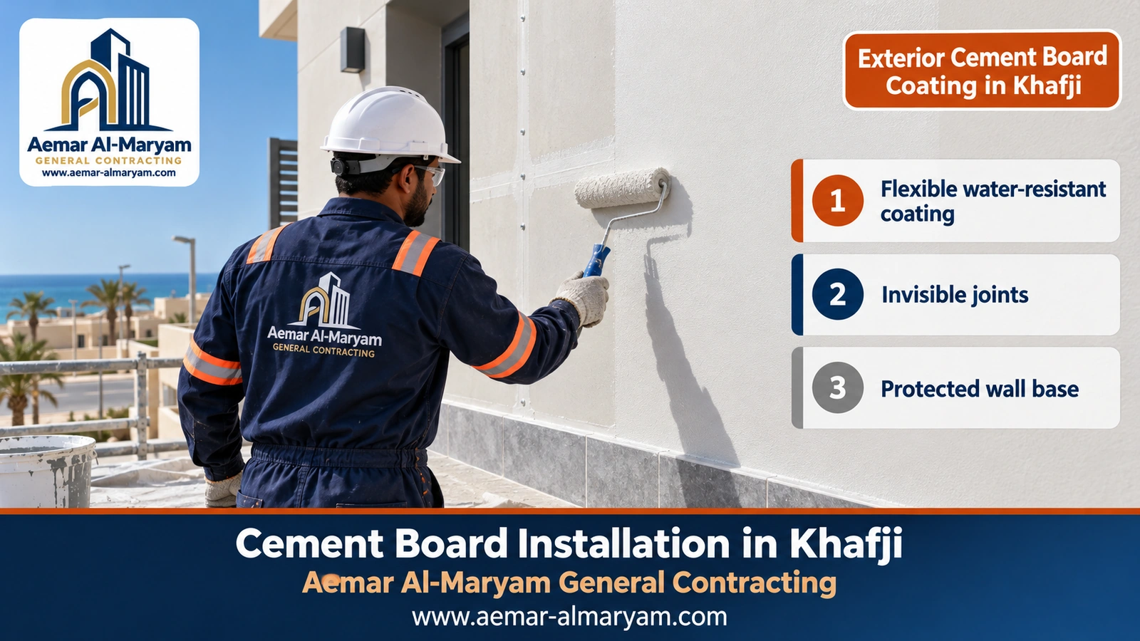 Exterior Cement Board Coating in Khafji