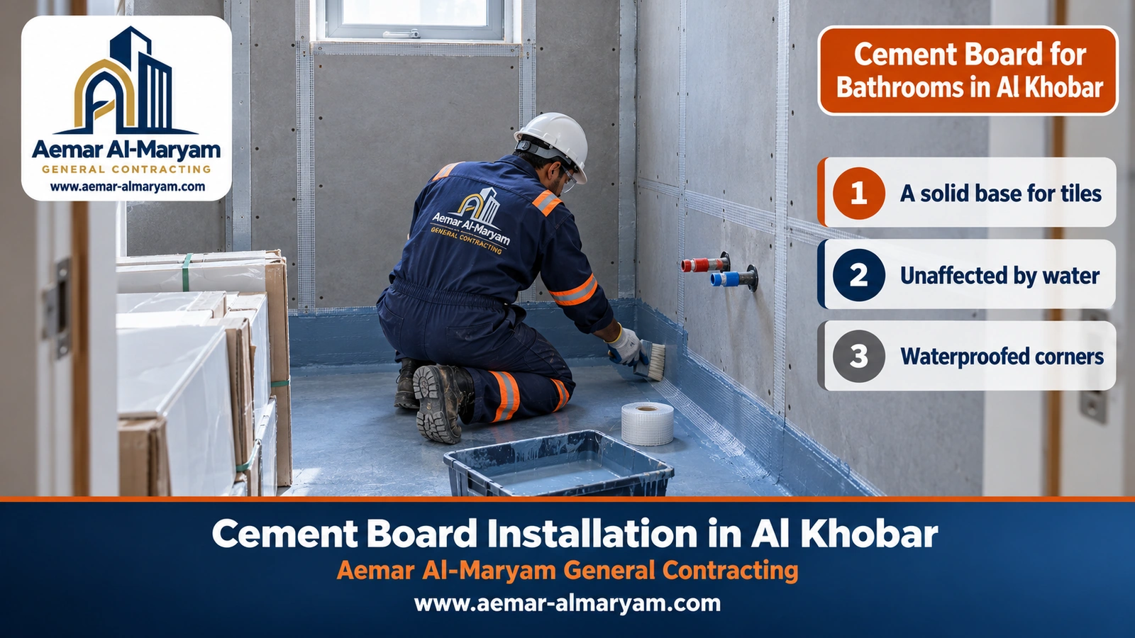 Cement Board for Bathrooms in Al Khobar