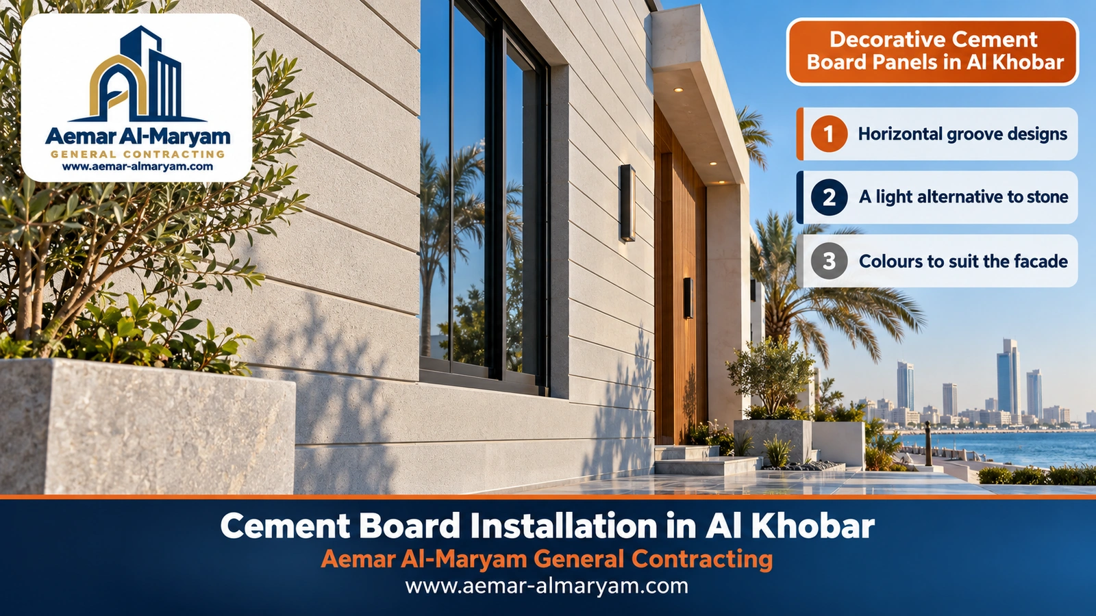 Decorative Cement Board Panels in Al Khobar