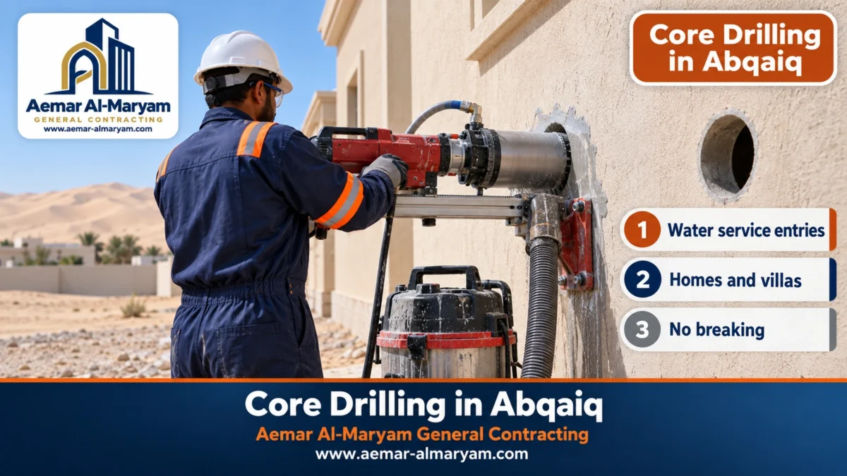 Core Drilling in Abqaiq