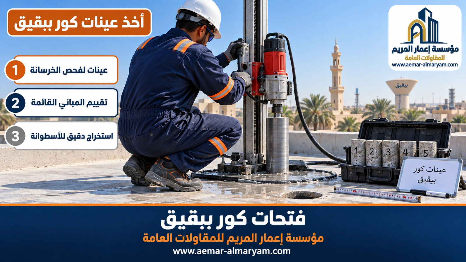 أخذ عينات كور ببقيق