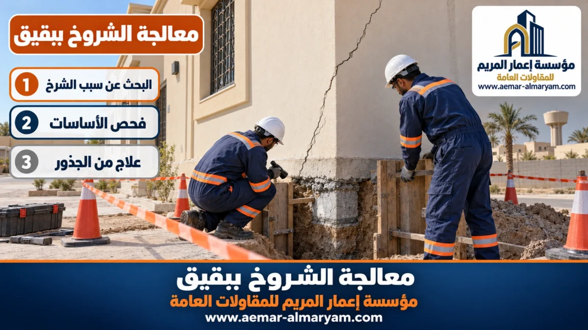معالجة الشروخ ببقيق