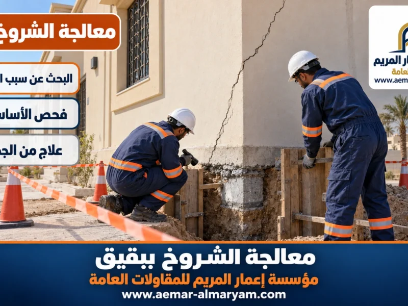 معالجة الشروخ ببقيق