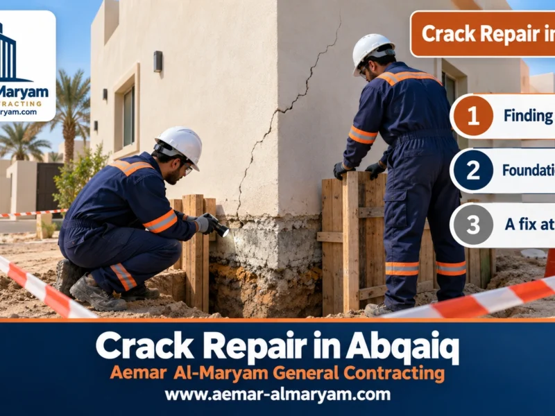 Crack Repair in Abqaiq