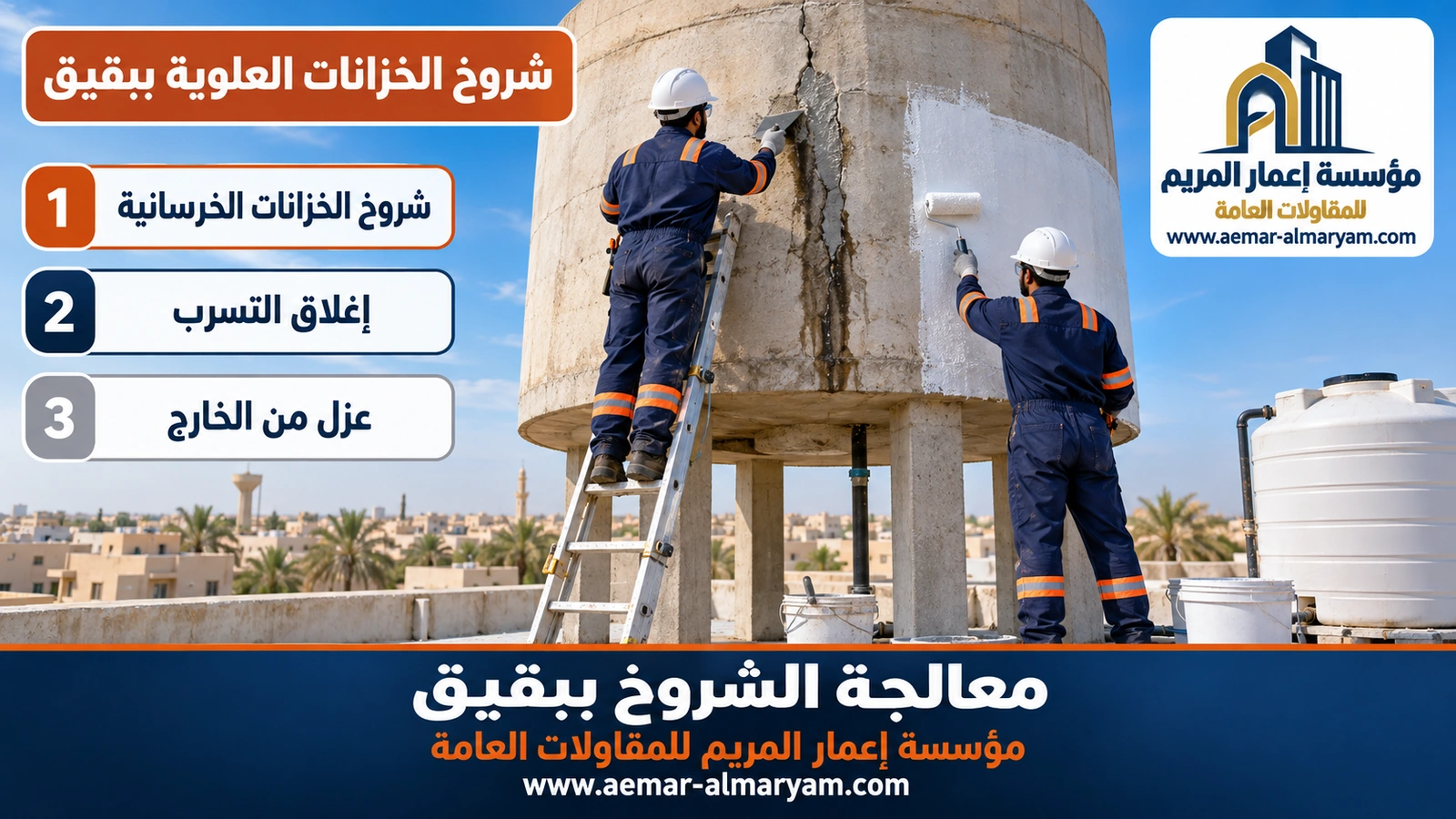 شروخ الخزانات العلوية ببقيق