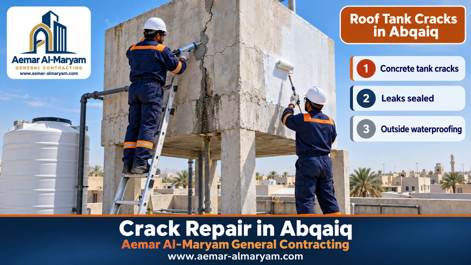 Roof Tank Cracks in Abqaiq