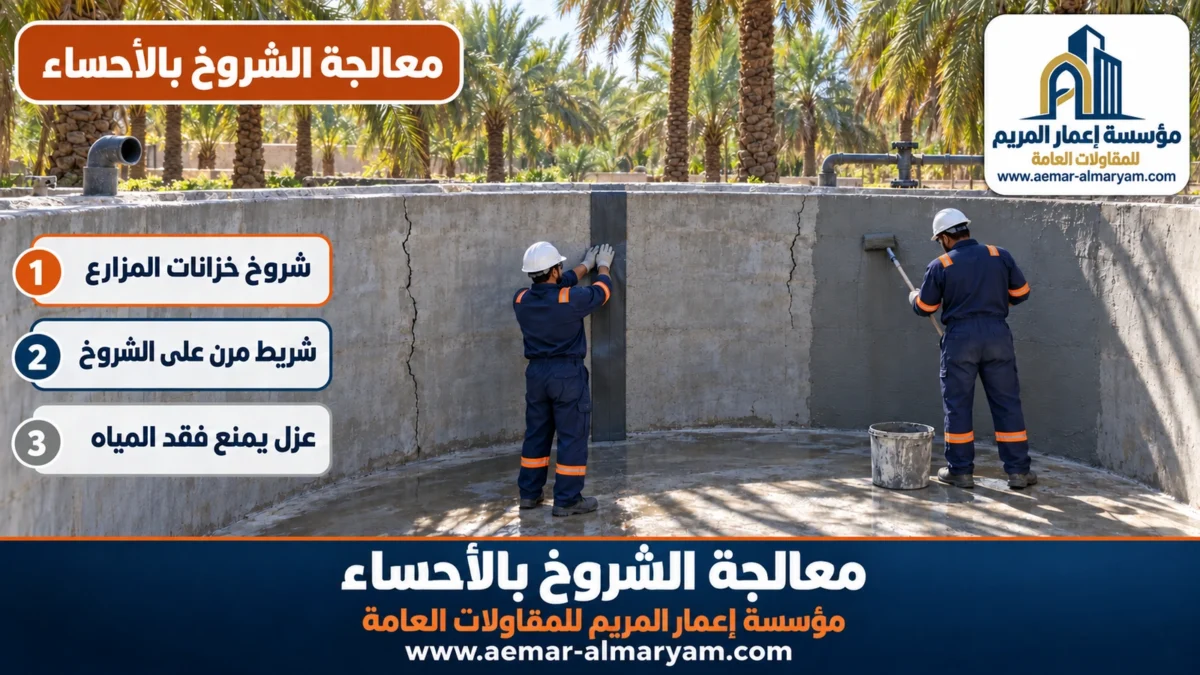 معالجة الشروخ بالاحساء