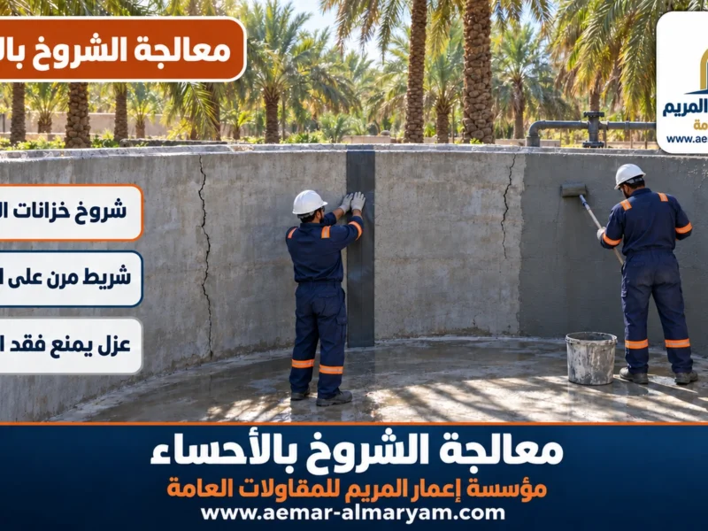 معالجة الشروخ بالاحساء