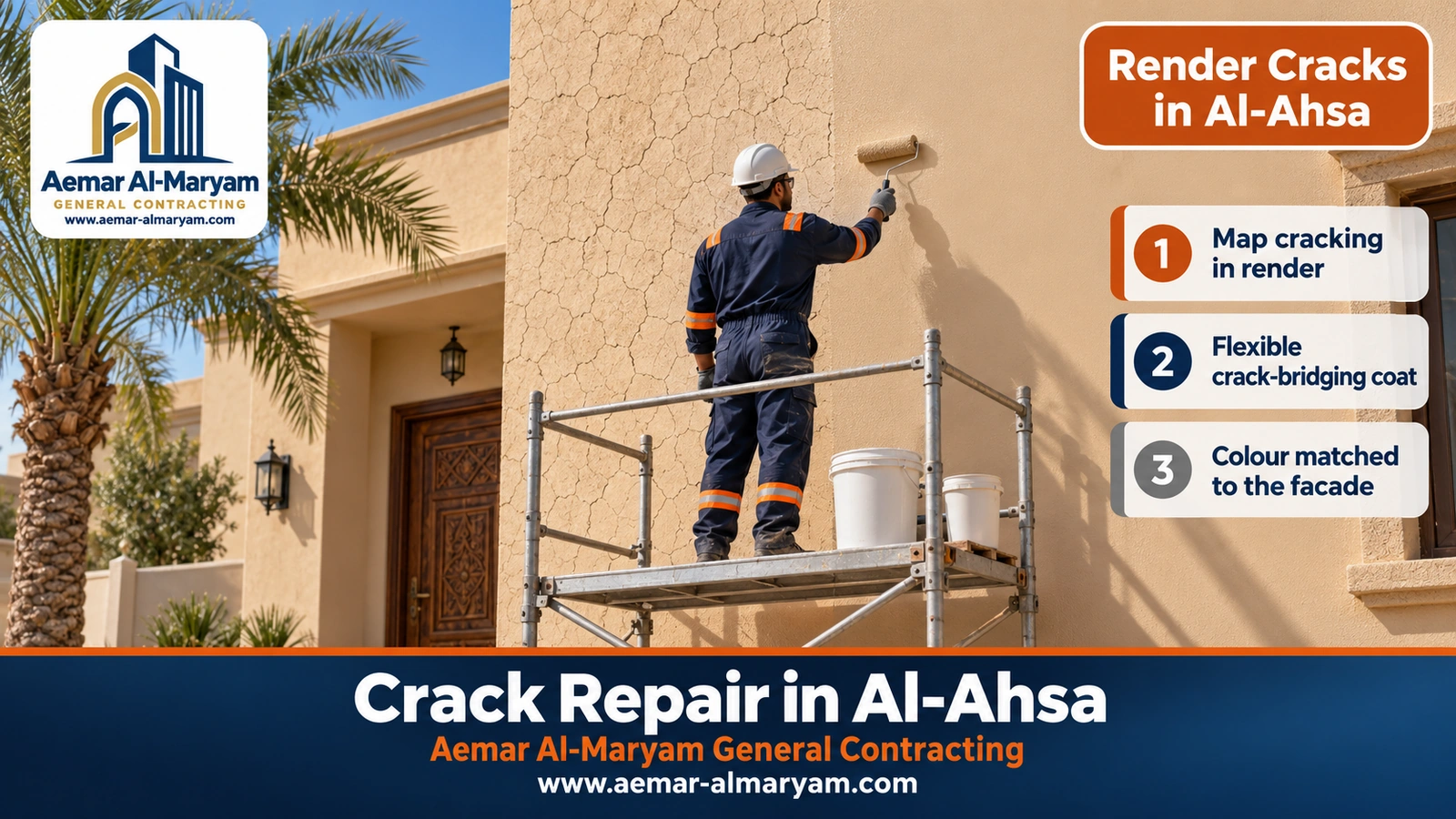 Render Cracks in Al-Ahsa