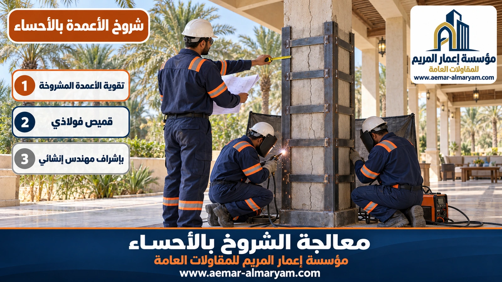 شروخ الأعمدة بالأحساء