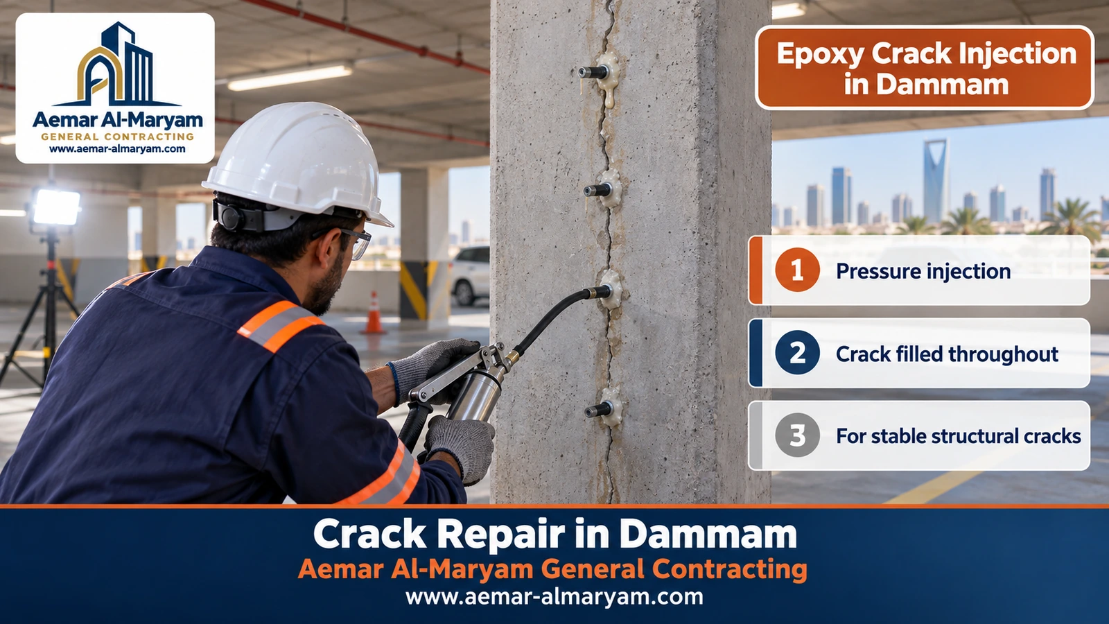 Epoxy Crack Injection in Dammam